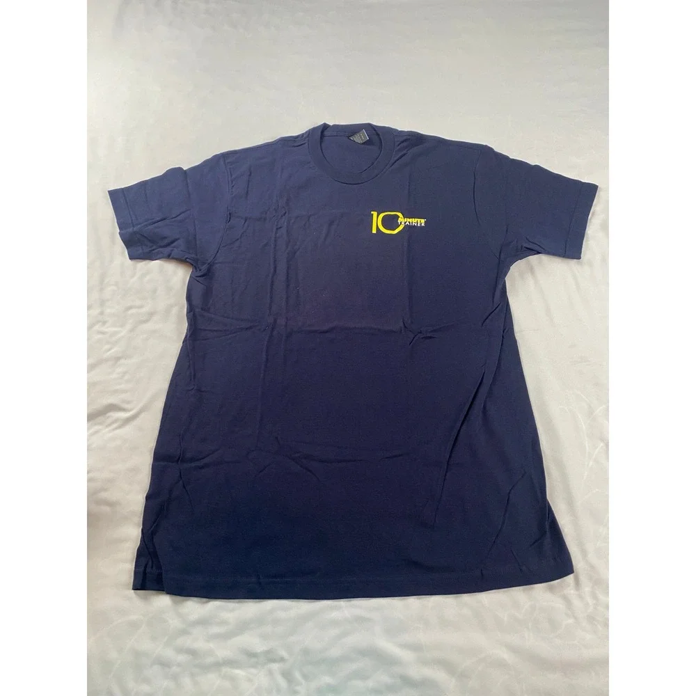 Tultex 10 Minute Trainer T-Shirt Mens Large Navy No More Excuses Graphic - Picture 8 of 9